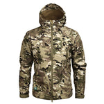 Mege Shark Skin Soft Shell Military Tactical Jacket Men Waterproof Army Fleece Clothing Multicam Camouflage Windbreakers 4XL