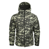 Mege Shark Skin Soft Shell Military Tactical Jacket Men Waterproof Army Fleece Clothing Multicam Camouflage Windbreakers 4XL