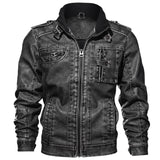 Mens Leather Jackets High Quality Classic Motorcycle Jacket Male Plus faux leather jacket men spring Drop shipping