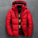 Winter Warm Men Jacket Coat Casual Autumn Stand Collar Puffer Thick Hat White Duck Parka Male Men's Winter Down Jacket With Hood